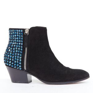 Giuseppe Zanotti Suede Crystal Booties